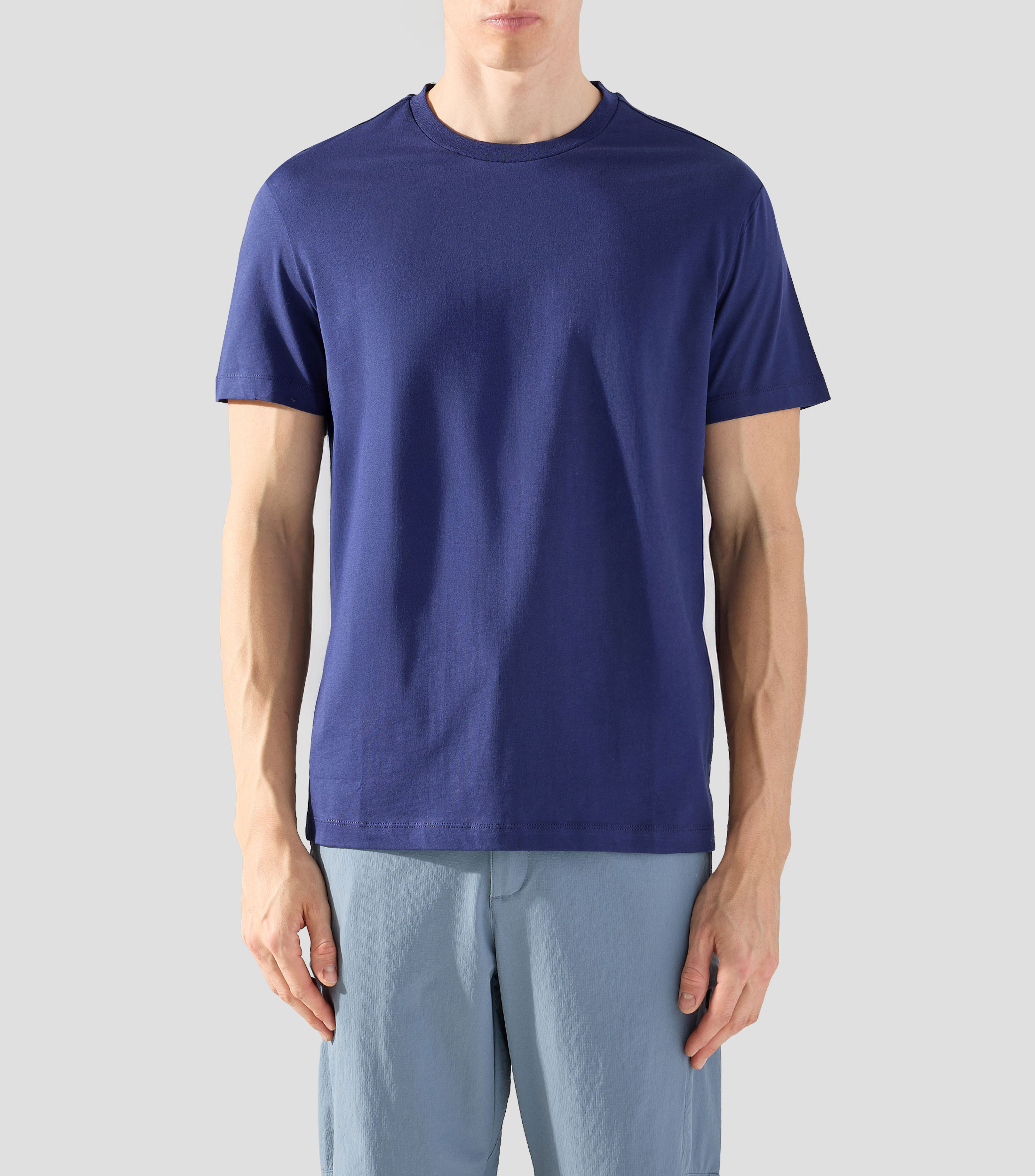 Playera cuello redondo manga corta lisa Hombre